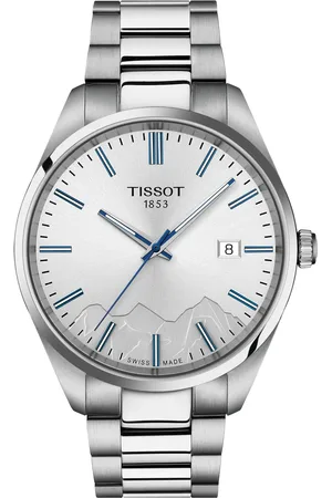 Tissot PR 100 Jungfraubahn Quartz 40mm Mens Watch Silver