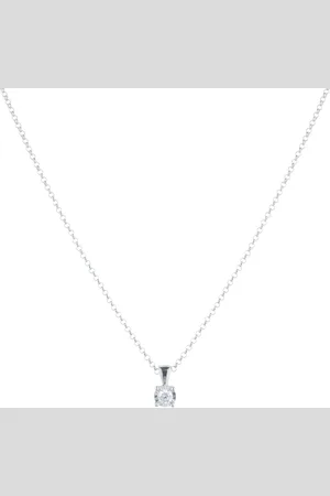 GOLDSMITHS 9ct White Gold 0.10cttw Diamond Illusion Set Pendant