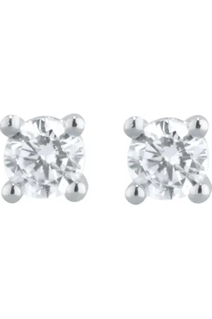 GOLDSMITHS 9ct White Gold 0.15cttw Diamond Stud Earrings