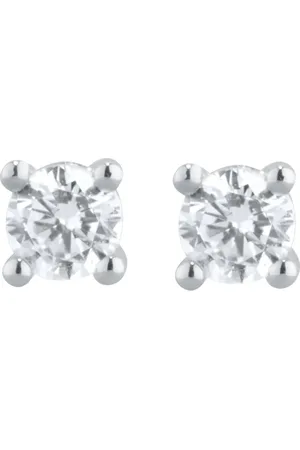 GOLDSMITHS 9ct White Gold 0.25cttw Diamond Stud Earrings