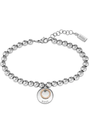 HUGO BOSS Ladies Stainless Steel Medallion Bracelet