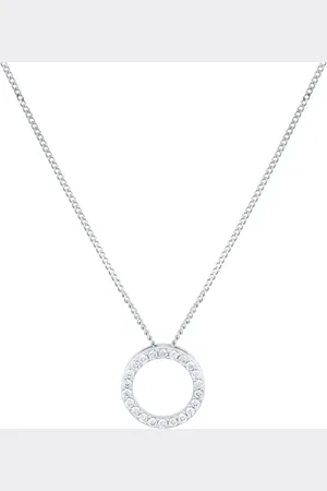 GOLDSMITHS 9ct Yellow Gold 0.10cttw Diamond Circle Pendant