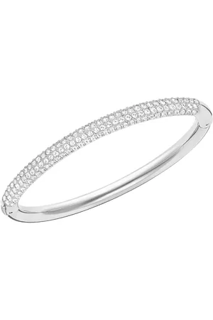Swarovski Silver White Stone Bangle