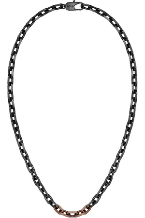 HUGO BOSS Gents Kane Black Stainless Steel Necklace