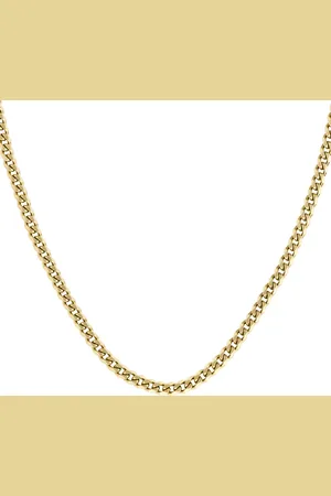 HUGO BOSS Gents Yellow Gold Coloured Curb Chain Necklace