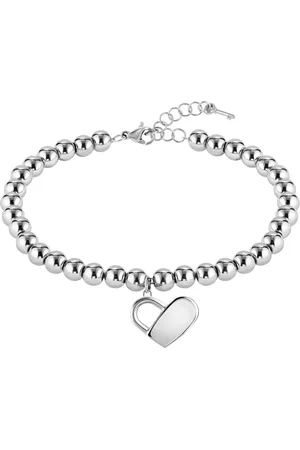 HUGO BOSS Ladies Stainless Steel Beaded Bracelet