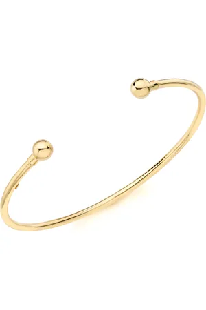 GOLDSMITHS 9ct Yellow Gold 2mm Torque Bangle