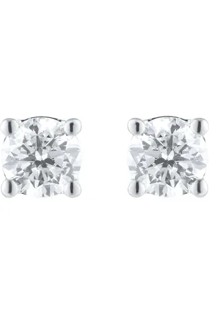 GOLDSMITHS 18ct White Gold 0.50cttw Solitaire Diamond Stud Earrings