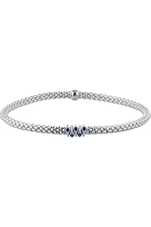 FOPE Exclusive Prima X Mappin & Webb 18ct White Gold Blue Sapphire Bracelet