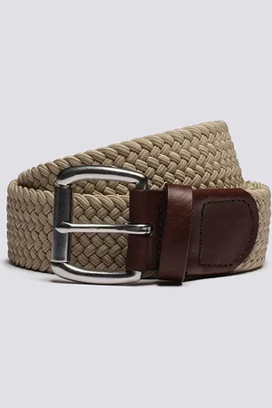 GRENSON Woven Elastic Belt, Men
