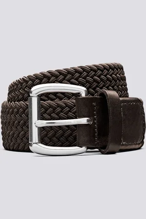 GRENSON Woven Belt, Woven Elastic Size: Large