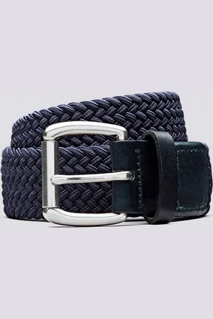 GRENSON Woven Belt, Woven Elastic Size: Large