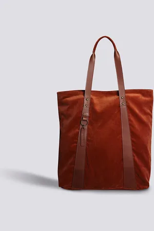 GRENSON Tote Bag In Brown Corduroy
