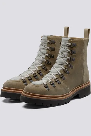 GRENSON Nanette, Suede/Shearling Size: 3