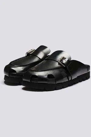 GRENSON Dale, Clogs For Men, Leather With Rubber Sole Size: UK 9
