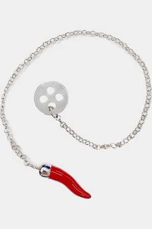 Gutteridge Spilla corno porta fortuna, Unisex, , Size: Unica