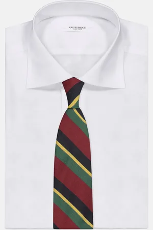 Gutteridge REGIMENTAL DESIGN SILK TIE 5 FOLDS, Unisex, , Size: Unica