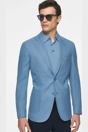 Gutteridge Pure wool hopsack blazer, Unisex, , Size: 50