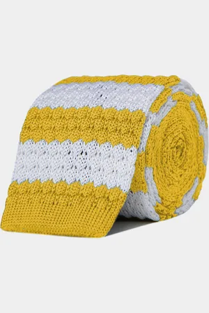 Gutteridge Striped knit tie, Unisex, , Size: Unica
