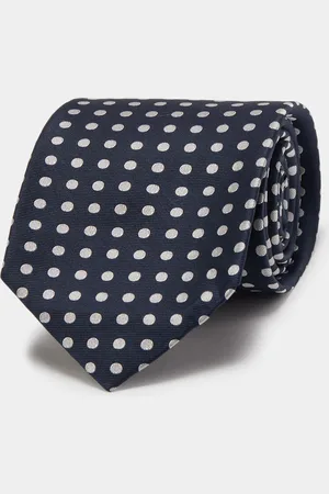 Gutteridge Polka Dot Silk Tie, Unisex, , Size: Unica