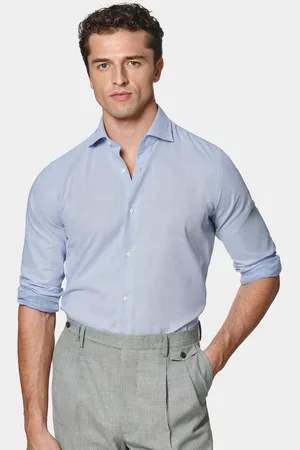 Gutteridge Cotton blend textured shirt, Unisex, , Size: 38