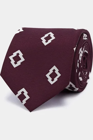 Gutteridge Ethnic print silk tie, Unisex, , Size: Unica