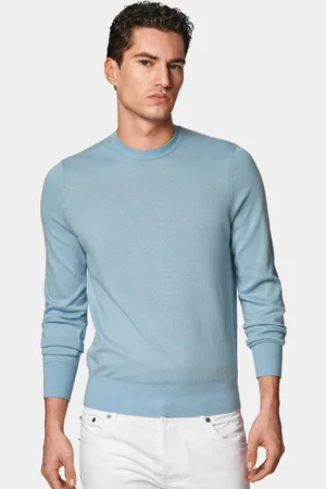 Gutteridge Round-neck sweater in cotton silk and cashmere, Unisex, , Size: S