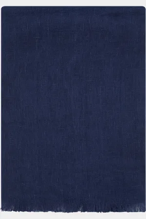 Gutteridge Plain-coloured pure linen scarf, Unisex, , Size: Unica