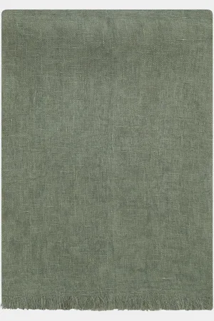 Gutteridge Plain-coloured pure linen scarf, Unisex, , Size: Unica