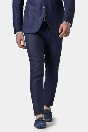 Gutteridge Fine twisted linen suit trousers, Unisex, , Size: 52