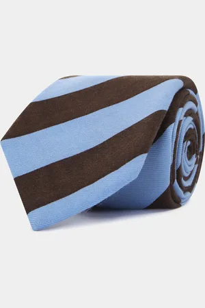 Gutteridge Striped wool tie, Unisex, , Size: Unica