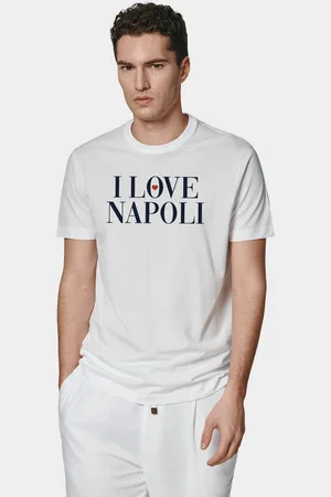 Gutteridge Supima cotton T-shirt with Love Napoli print, Unisex, , Size: S