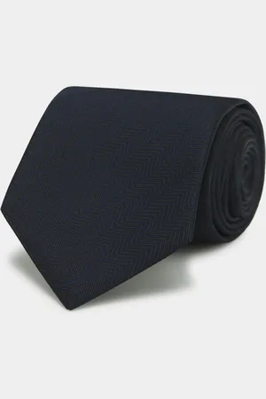 Gutteridge Herringbone silk tie, Unisex, , Size: Unica