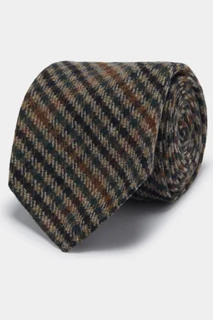 Gutteridge Patterned wool tie, Unisex, , Size: Unica