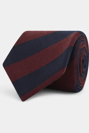 Gutteridge Striped wool tie, Unisex, , Size: Unica