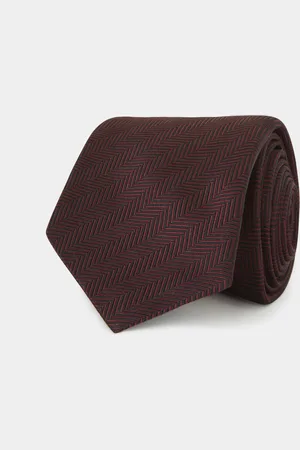 Gutteridge Herringbone silk tie, Unisex, , Size: Unica