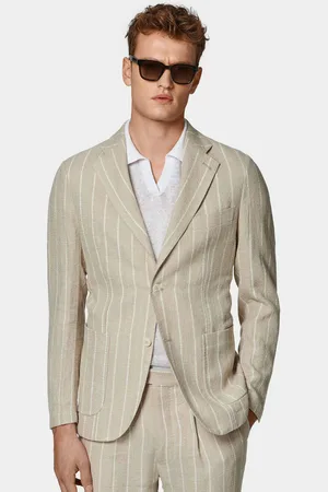 Gutteridge Pure linen crepe suit blazer, Unisex, , Size: 44