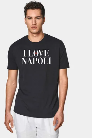 Gutteridge Supima cotton T-shirt with Love Napoli print, Unisex, , Size: S