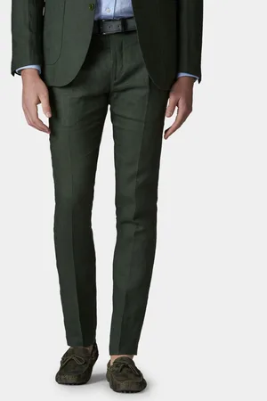 Gutteridge Fine twisted linen suit trousers, Unisex, , Size: 52
