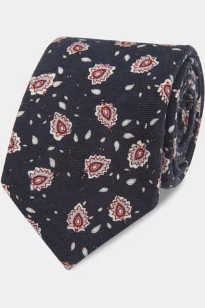 Gutteridge 100% wool flower tie, Unisex, , Size: Unica