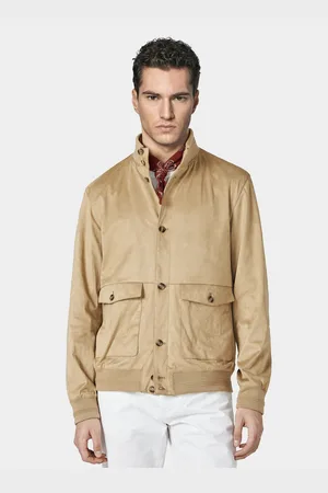 Gutteridge Suede effect bomber jacket, Unisex, , Size: 44