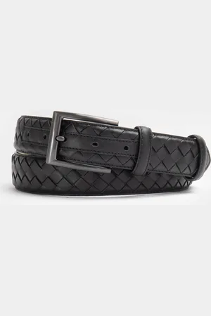 Gutteridge Braided leather belt, Unisex, , Size: 105