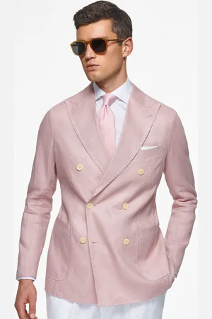Gutteridge Pure linen double-breasted blazer, Unisex, , Size: 44