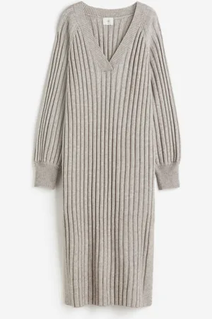 H and m outlet knitted dress