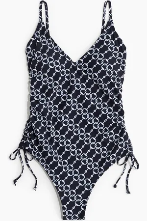 H&M Padded-cup drawstring-detail swimsuit