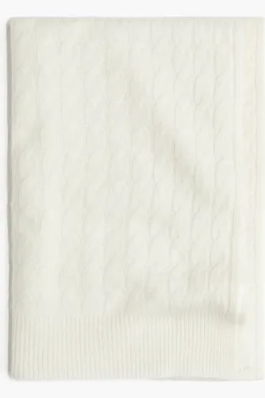 H&M H&M - Cashmere-blend cable-knit scarf
