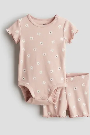 H&M H&M - 2-piece ribbed cotton set