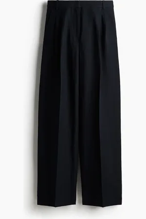 H&M Wide linen-blend trousers