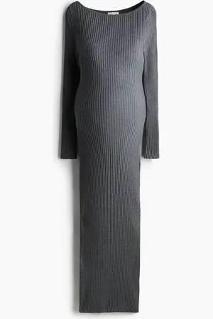 H&M H&M - MAMA Boat-neck bodycon dress