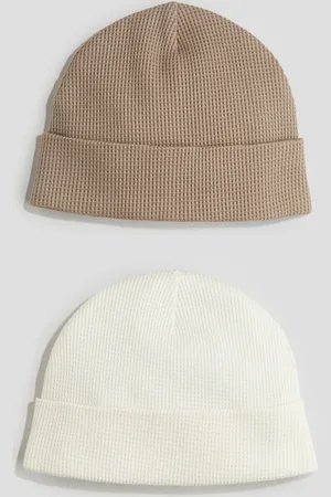 H&M H&M - 2-pack ribbed beanies